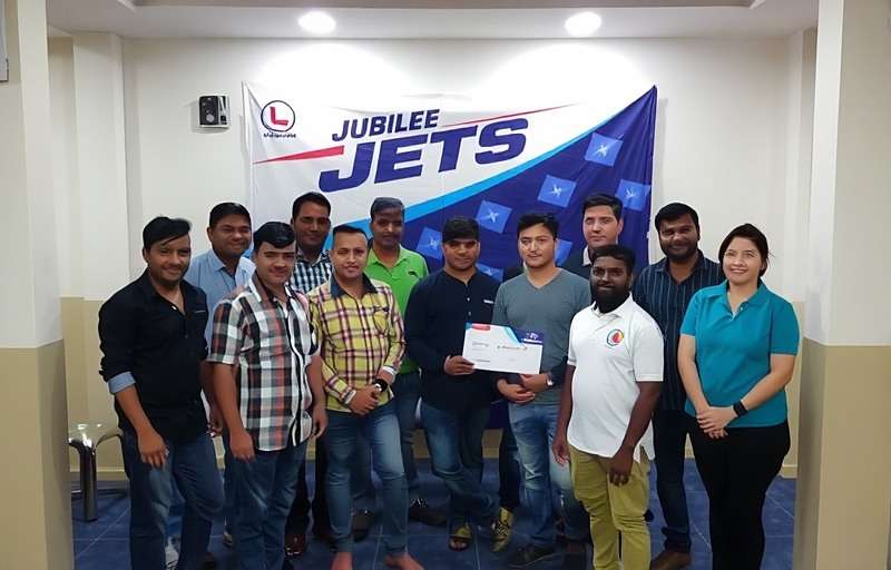 Jubilee Jets Community Tournament Jubilee Jets community meetup in Bangalore with players gathered for a tournament and prize distribution