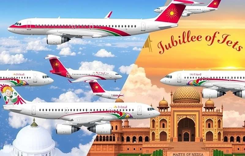 Jubilee Jets Regional Aircraft Liveries Jubilee Jets regional aircraft designs showing South Indian and North Indian cultural motifs including temple and Mughal designs